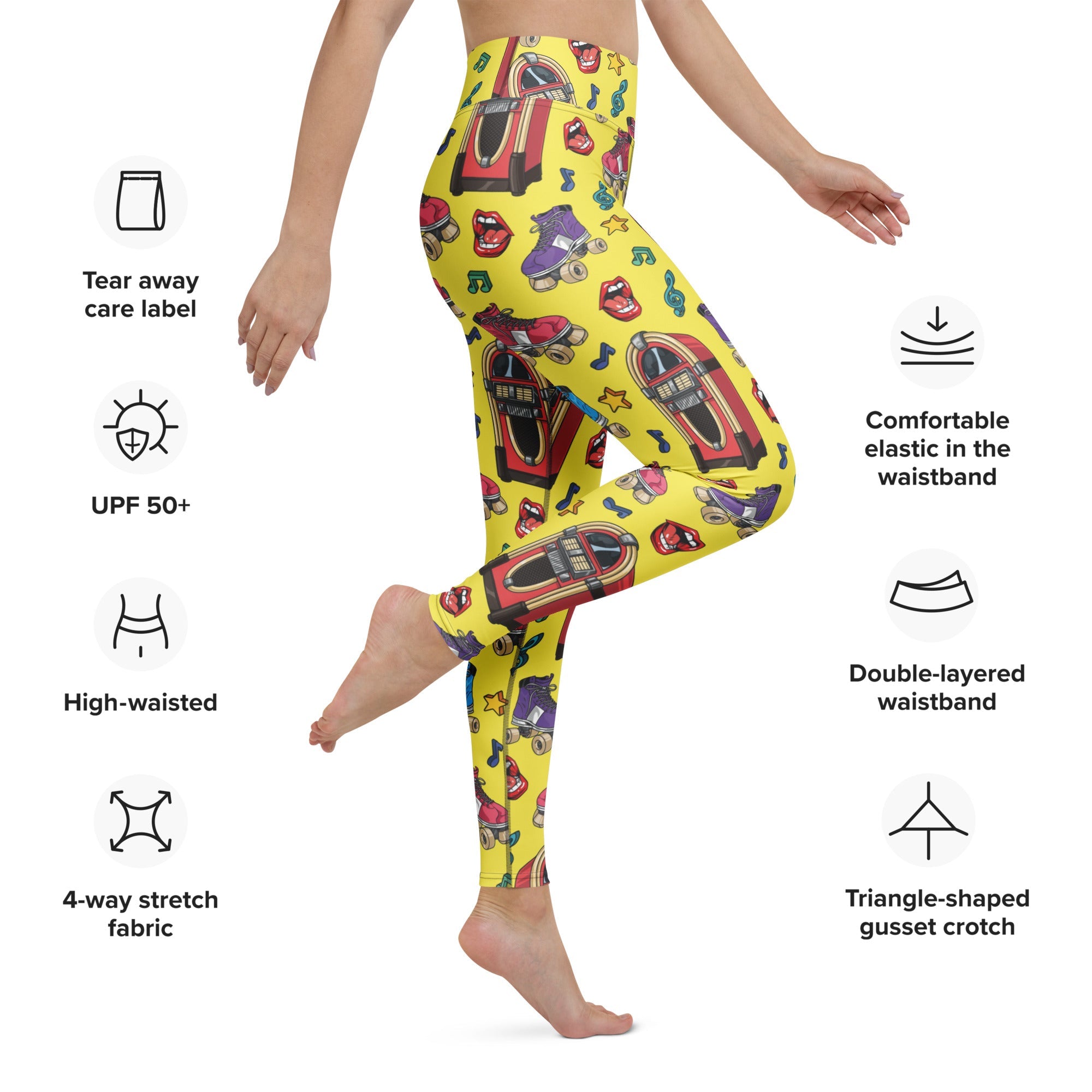 Jukebox Jam Yoga Leggings