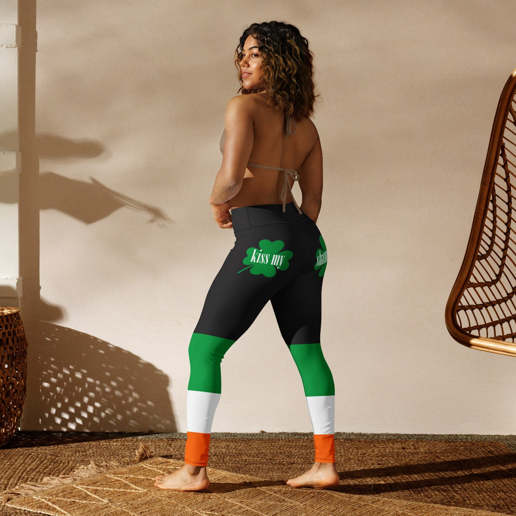 KIss My Shamrock Yoga Leggings