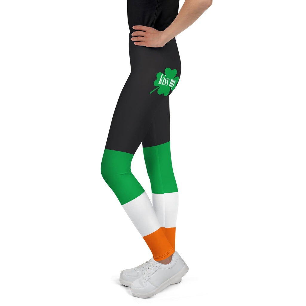 KIss My Shamrock Youth Leggings