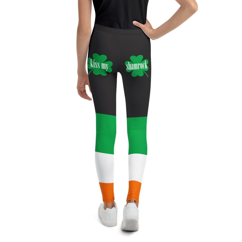 KIss My Shamrock Youth Leggings