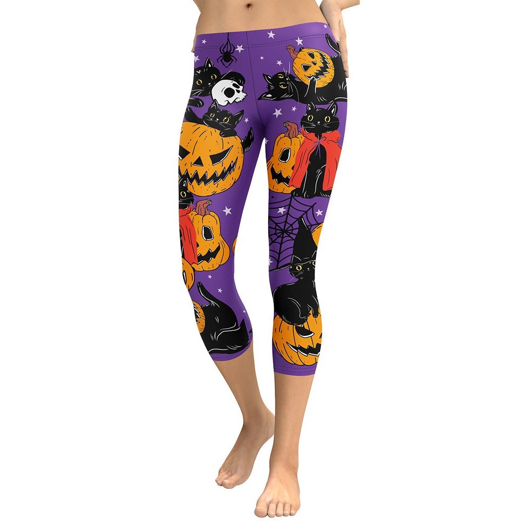 Kitty Loves Halloween Capris
