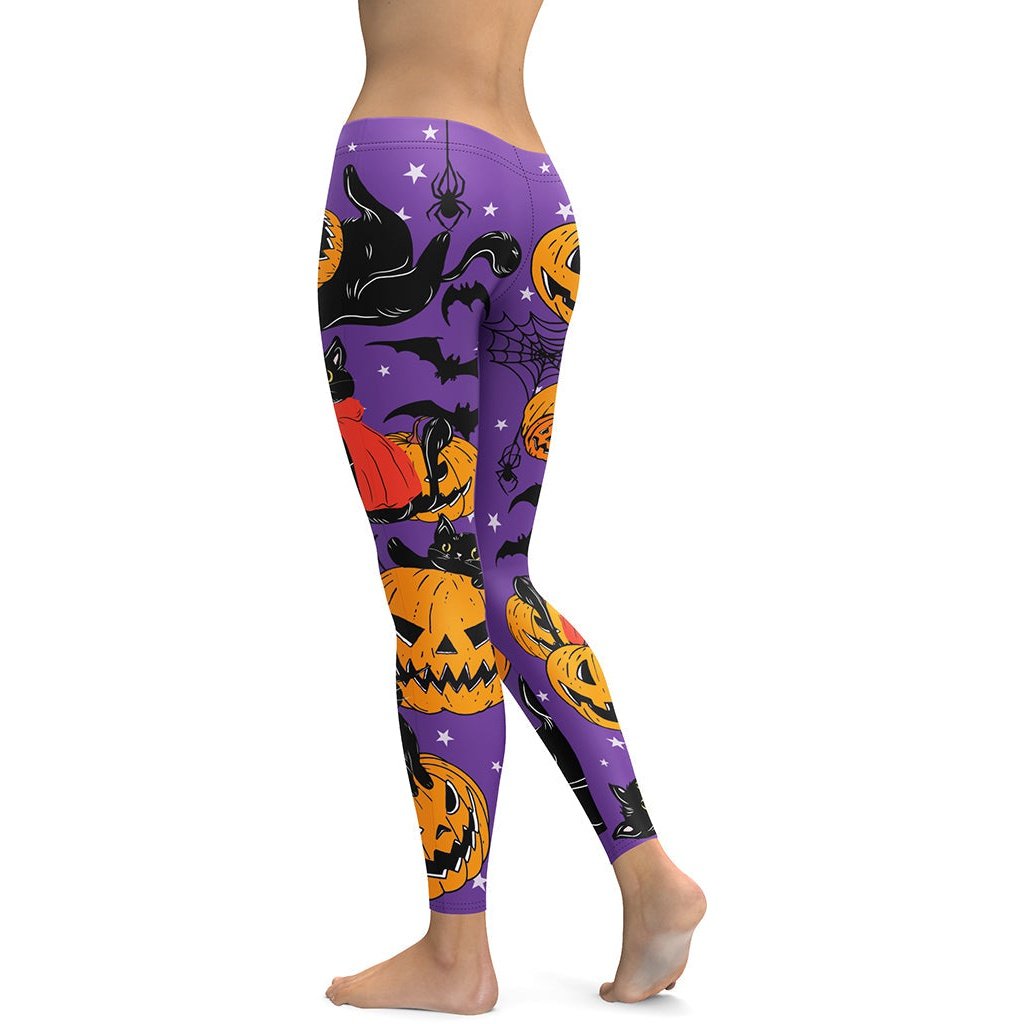 Kitty Loves Halloween Leggings