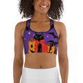 Kitty Loves Halloween Sports Bra