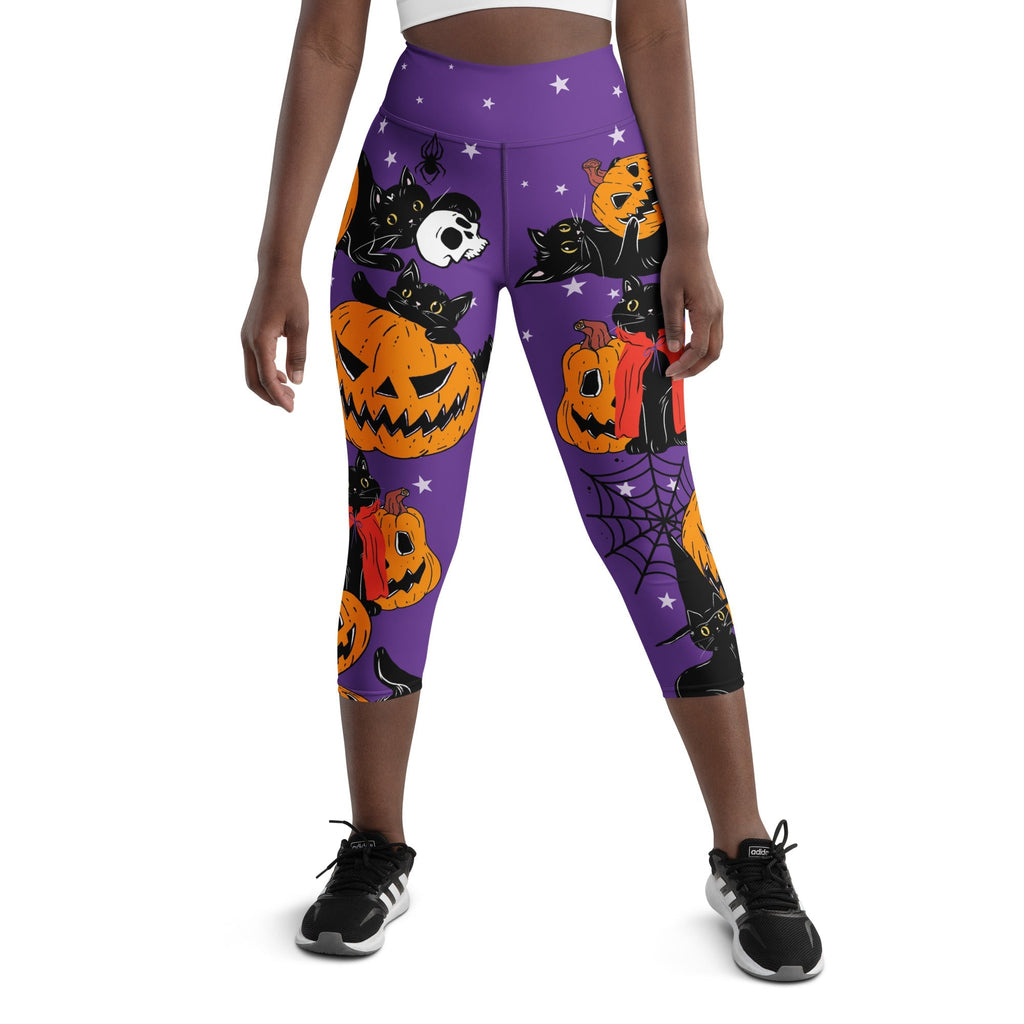 Kitty Loves Halloween Yoga Capris