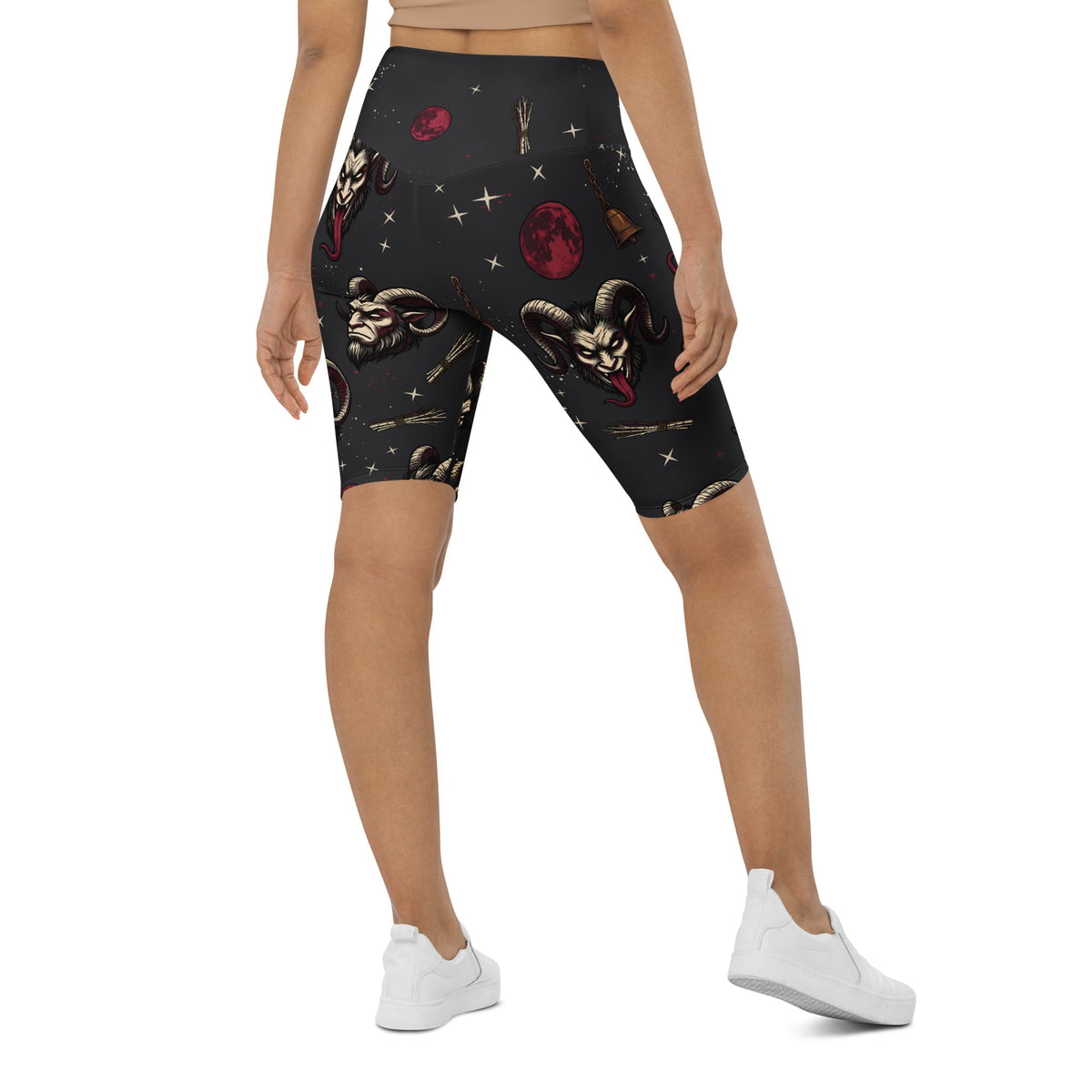 Krampus Night Biker Shorts