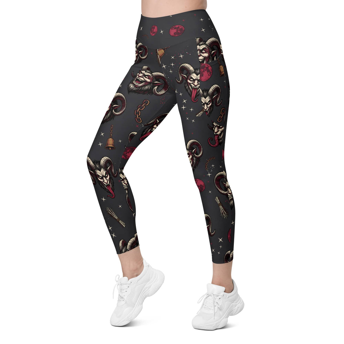 Krampus Night Leggings With Pockets