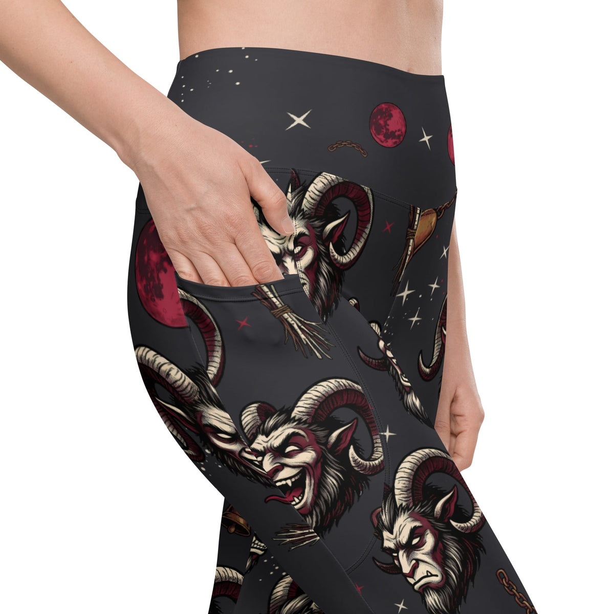 Krampus Night Leggings With Pockets