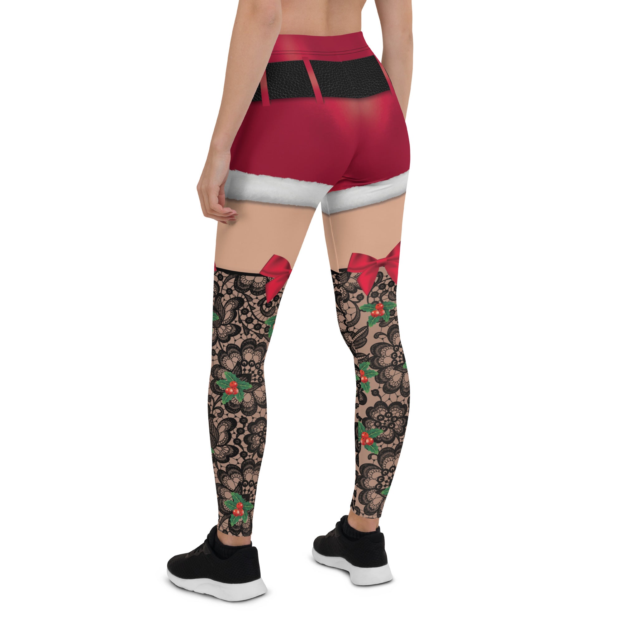 Lace Christmas Leggings