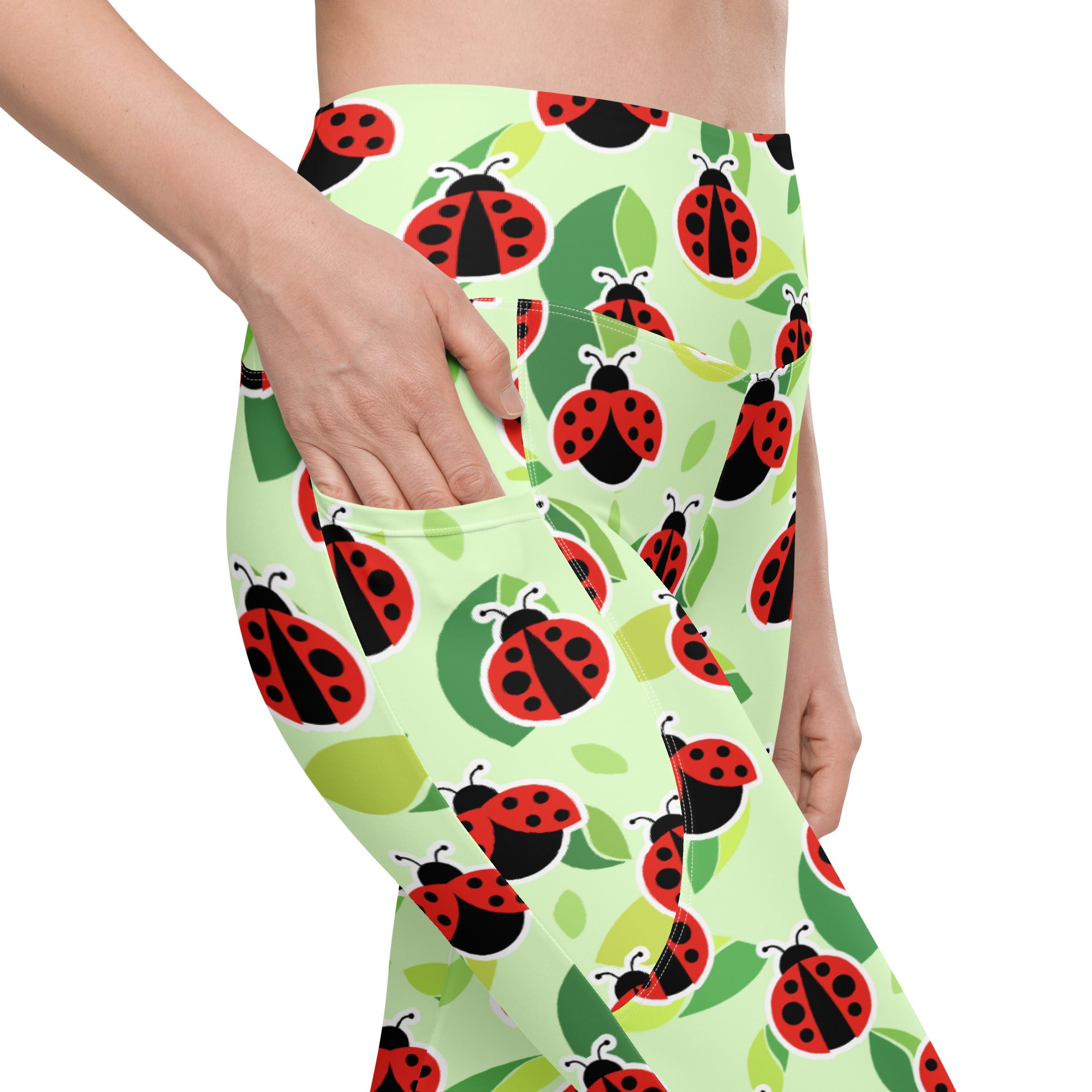 Ladybugs Leggings With Pockets