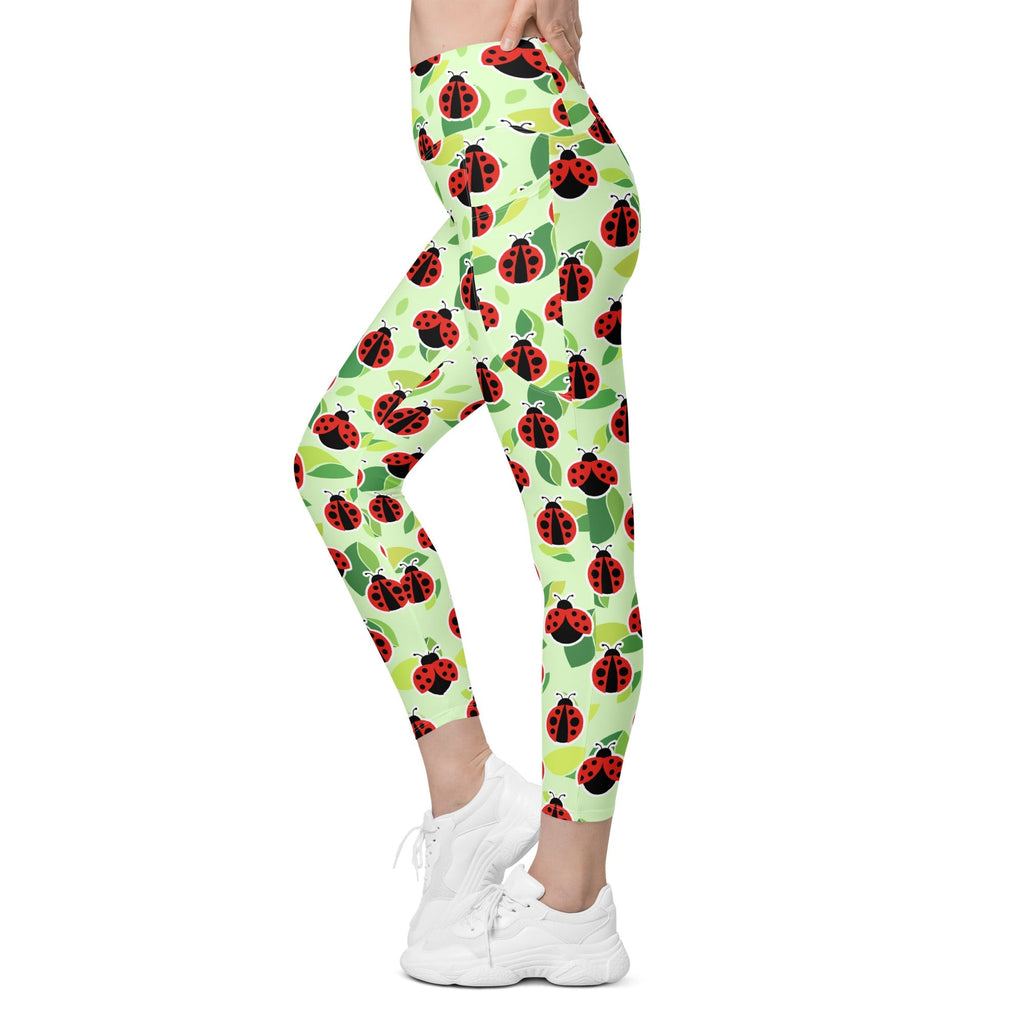 Ladybugs Leggings With Pockets