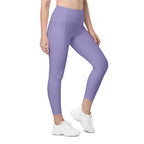 Lavender Purple Leggings With Pockets