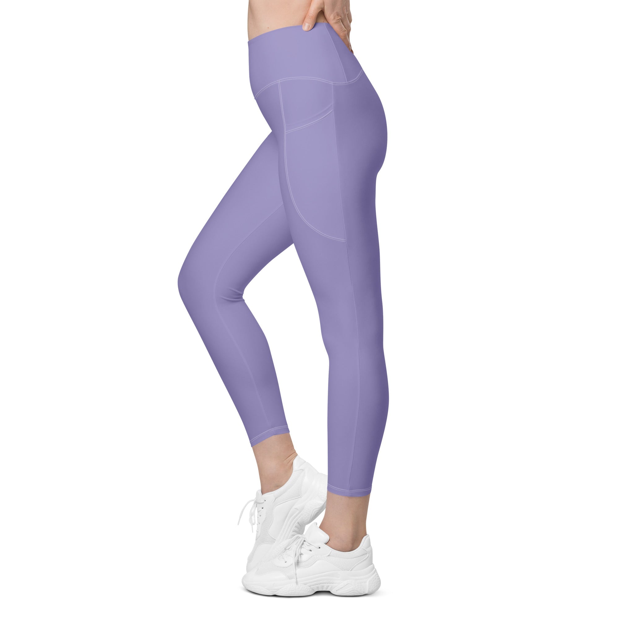 Lavender Purple Leggings With Pockets