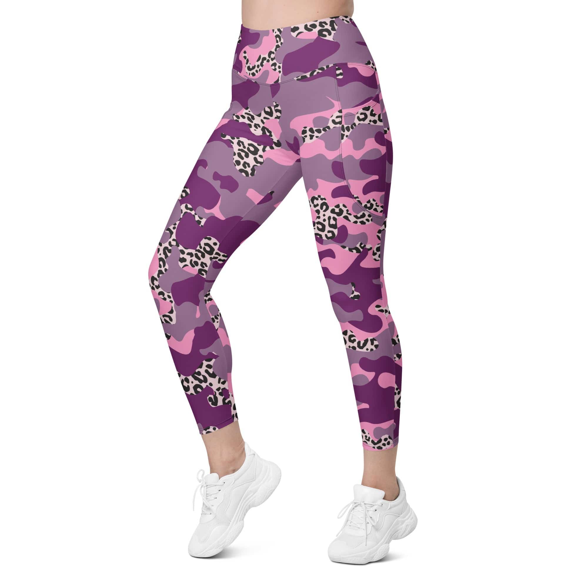 Leopard Camo Leggings With Pockets