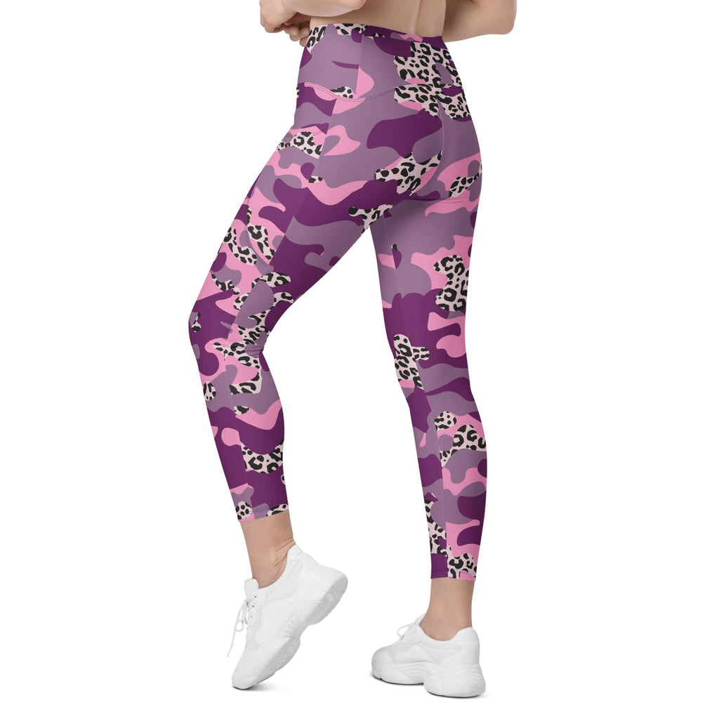 Leopard Camo Leggings With Pockets