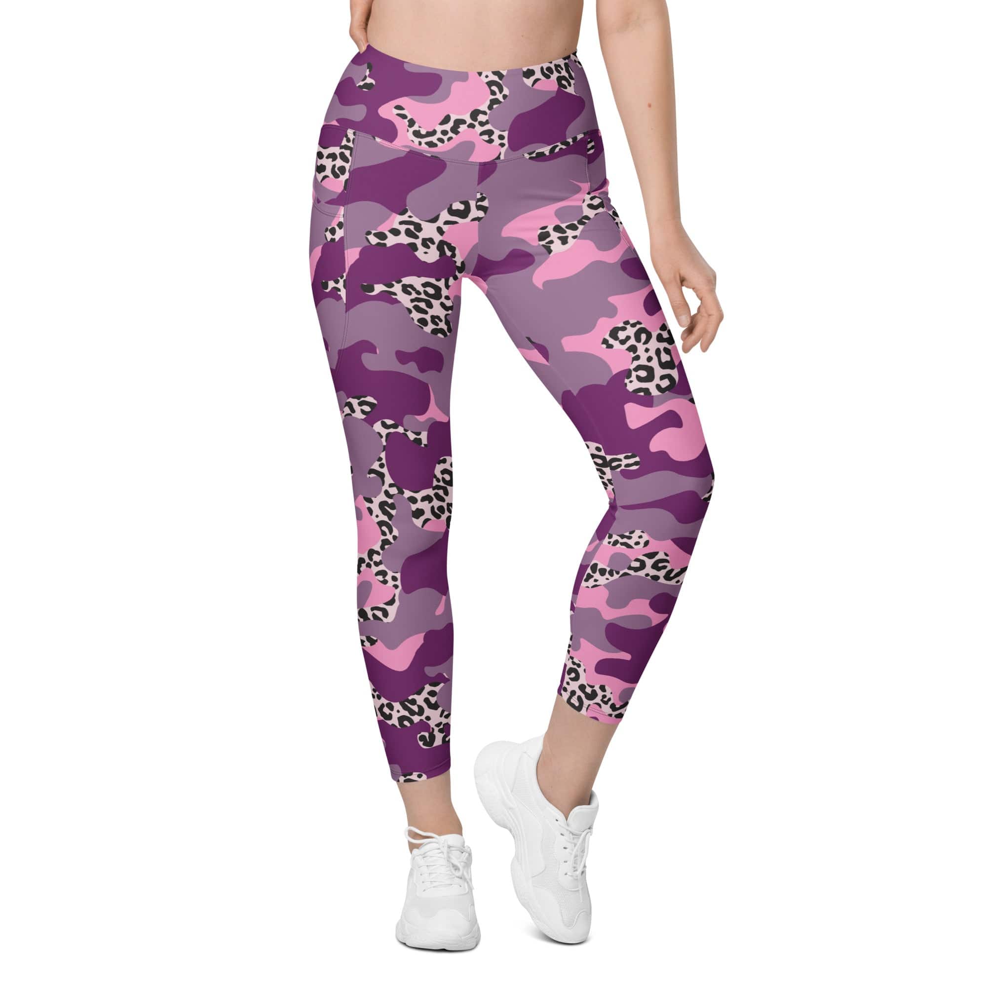 Leopard Camo Leggings With Pockets