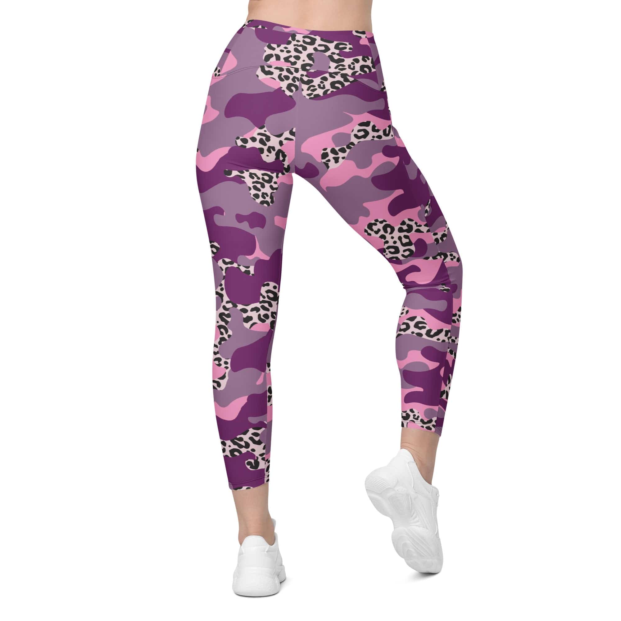 Leopard Camo Leggings With Pockets