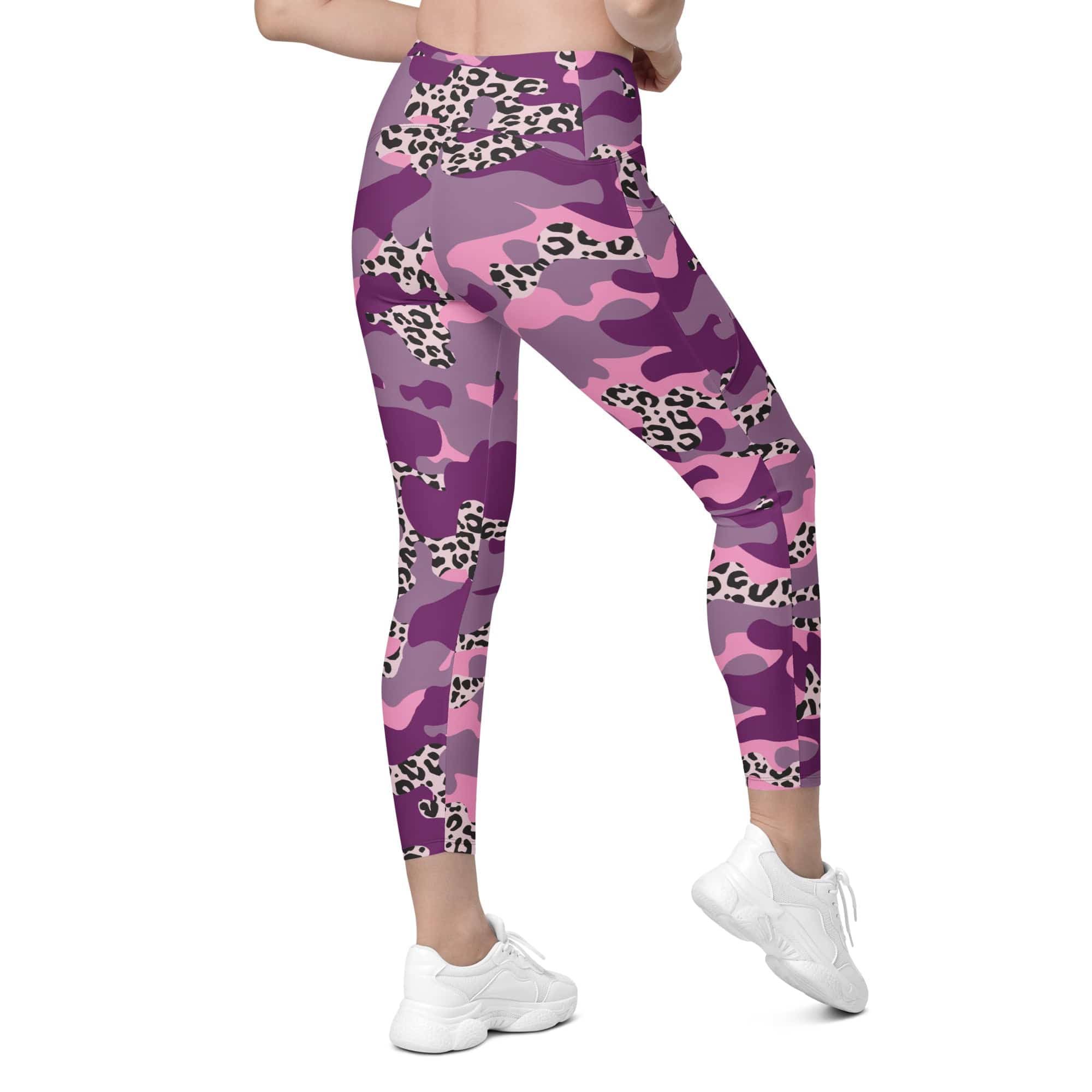 Leopard Camo Leggings With Pockets