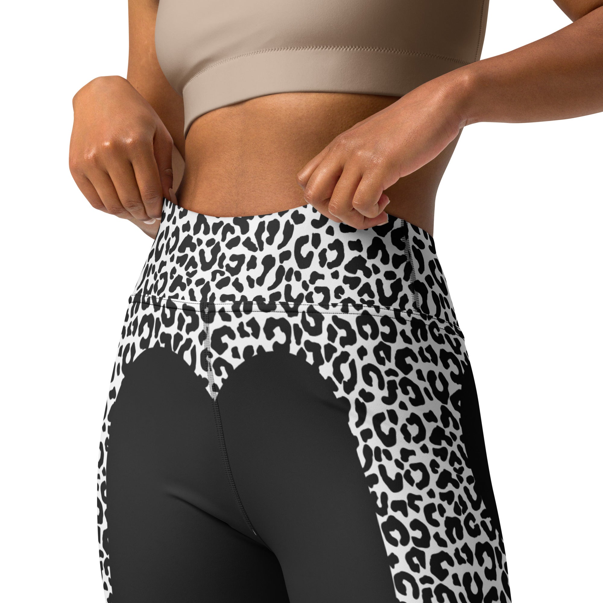 Leopard Heart Shaped Yoga Leggings