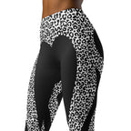 Leopard Heart Shaped Yoga Leggings