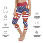 Love Football Yoga Capris