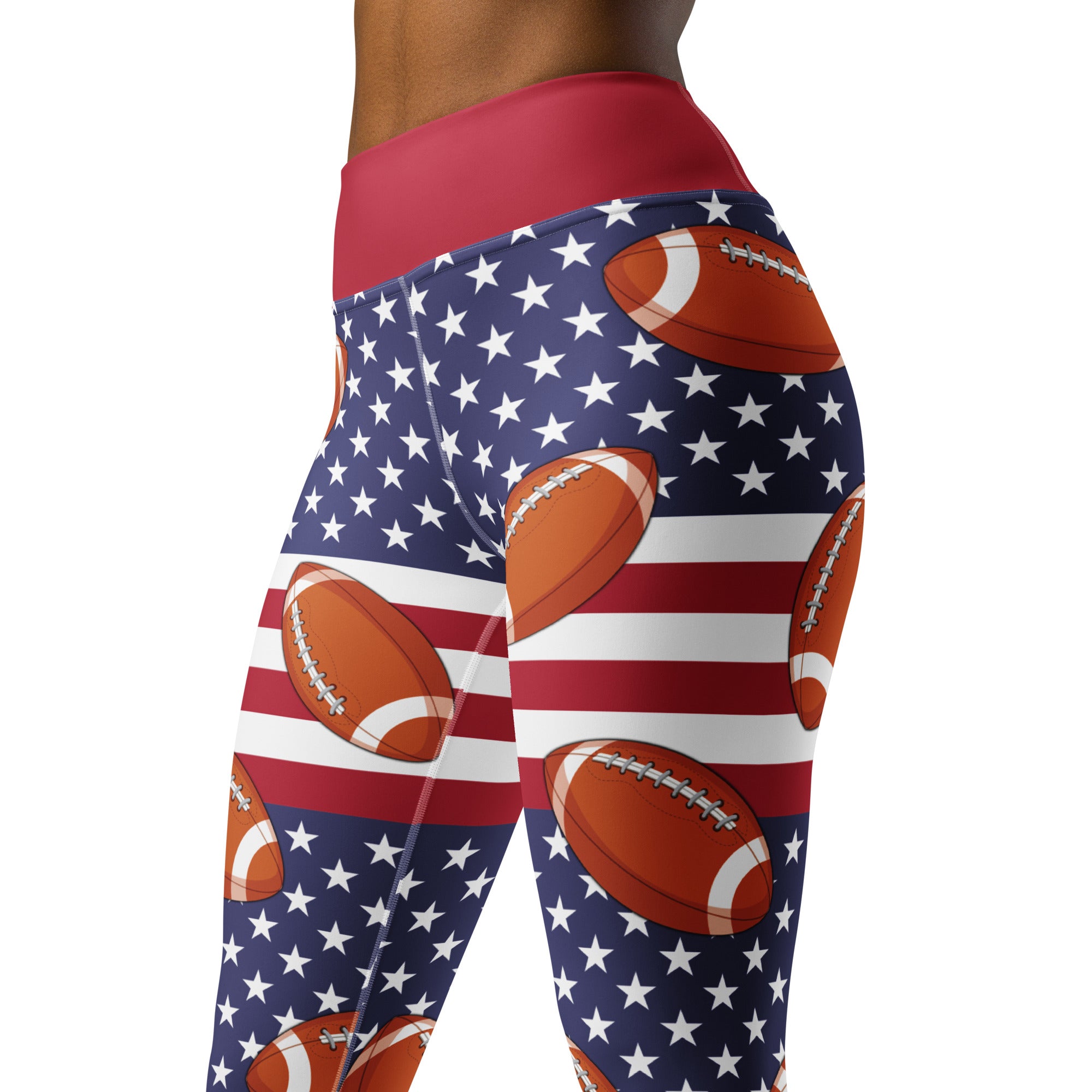 Love Football Yoga Leggings