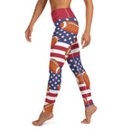 Love Football Yoga Leggings