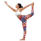 Love Football Yoga Leggings