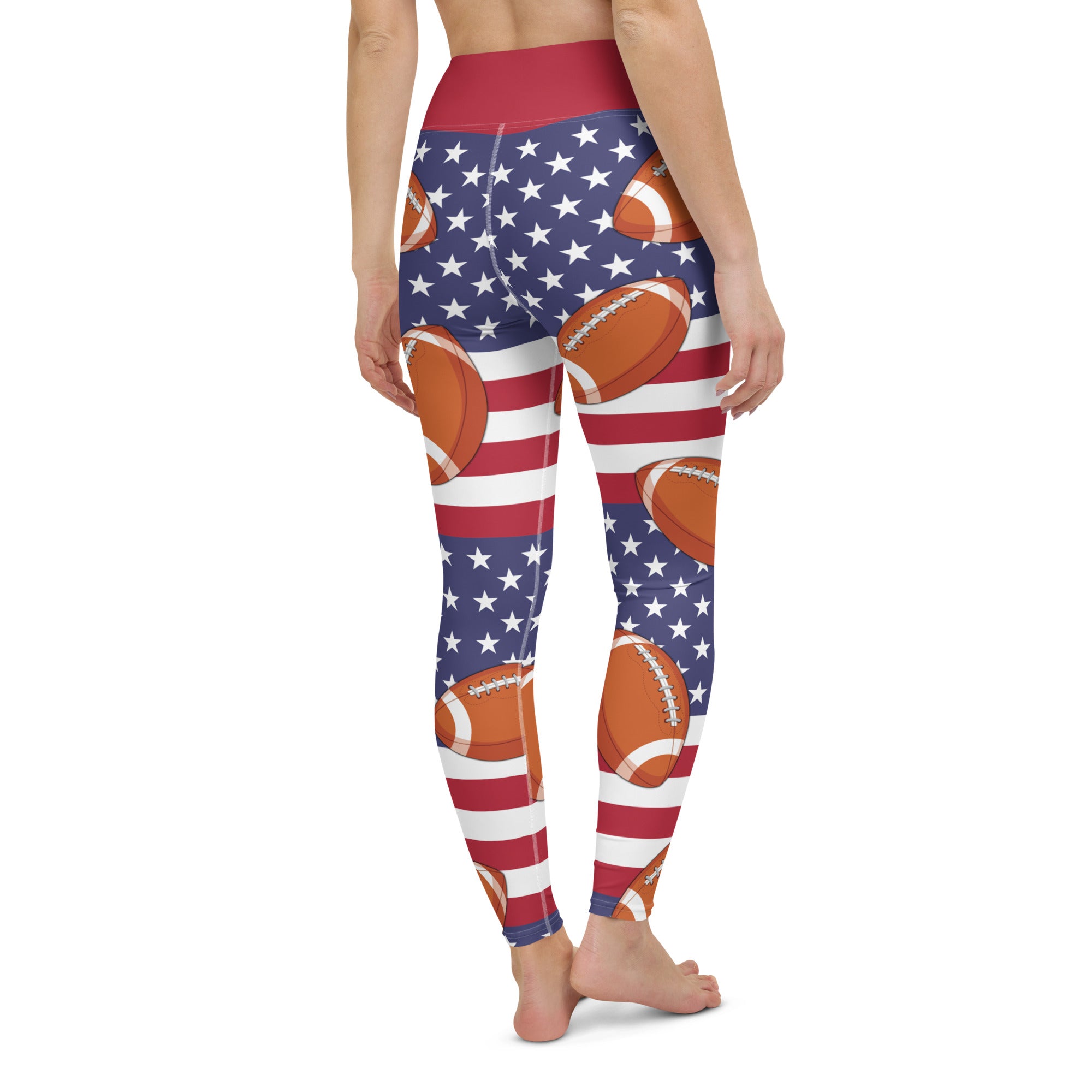 Love Football Yoga Leggings