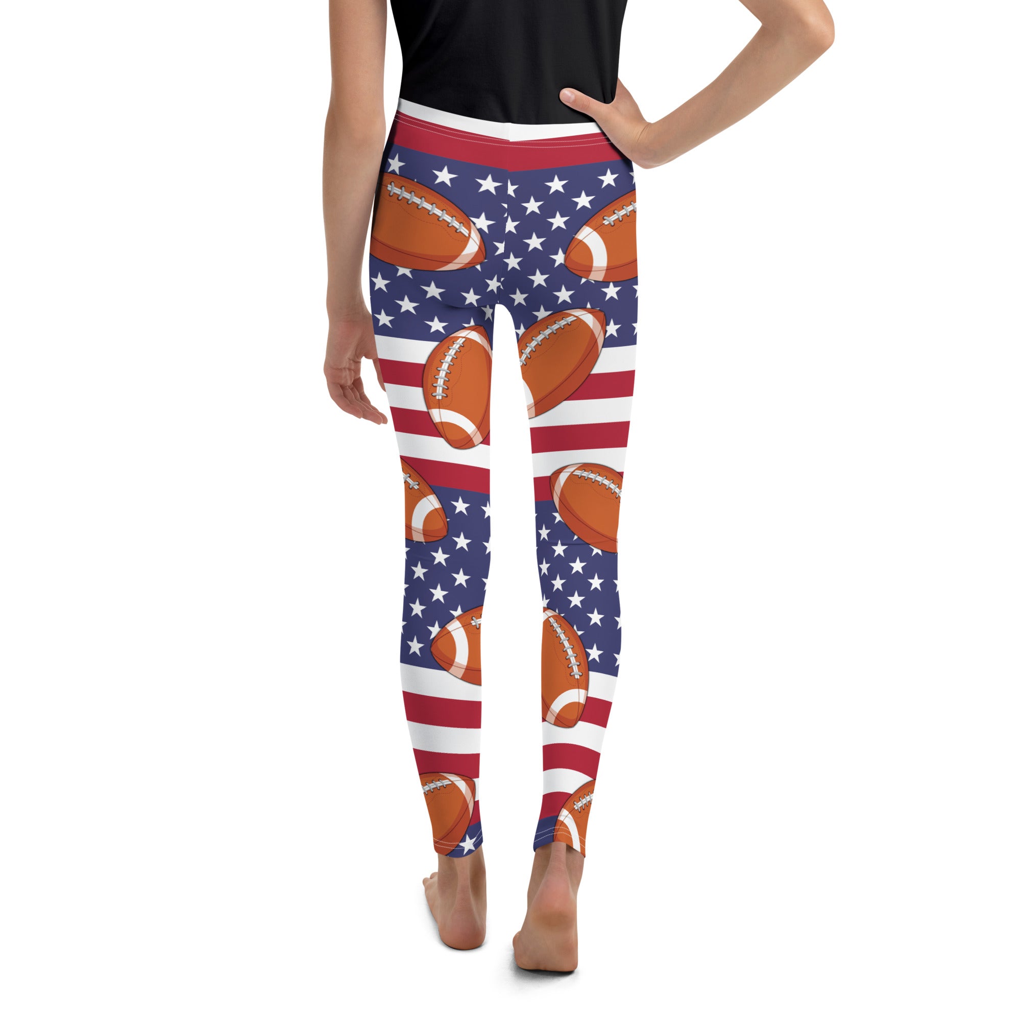 Love Football Youth Leggings