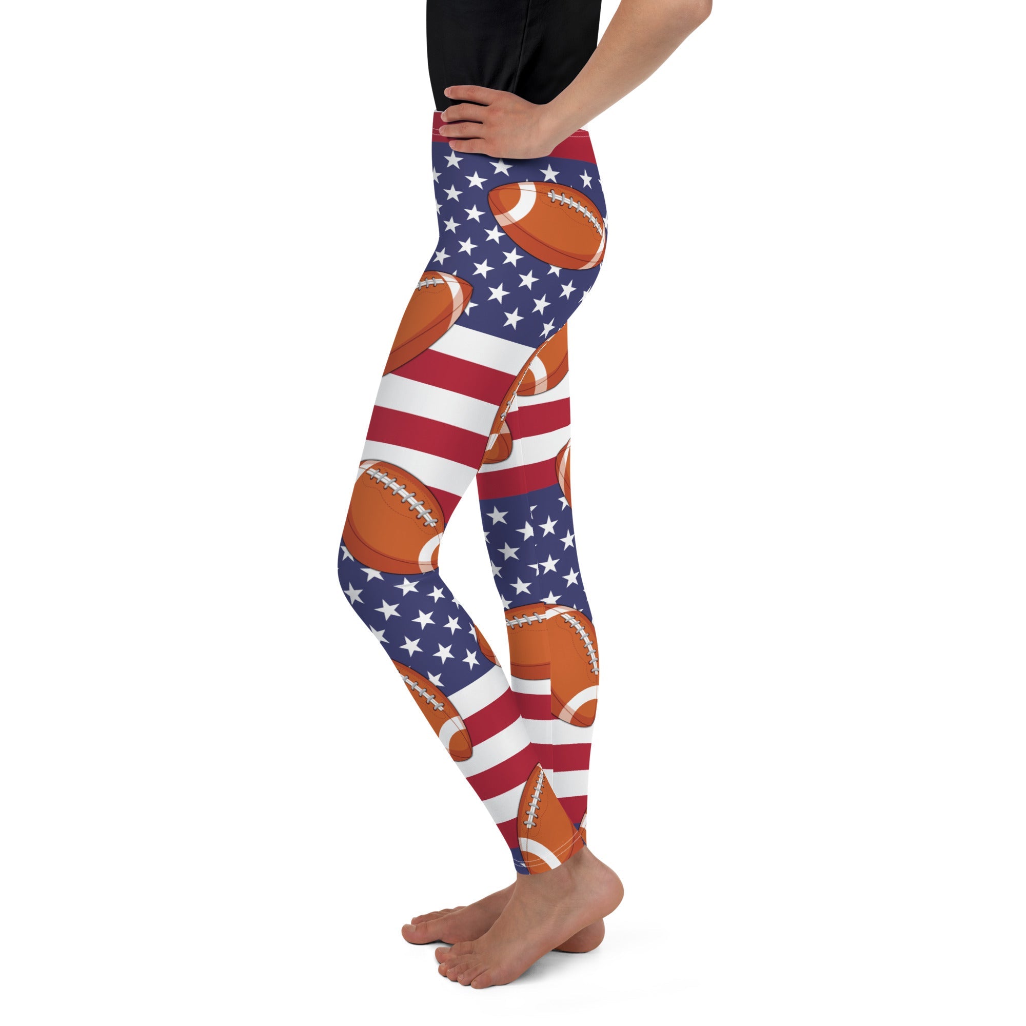 Love Football Youth Leggings