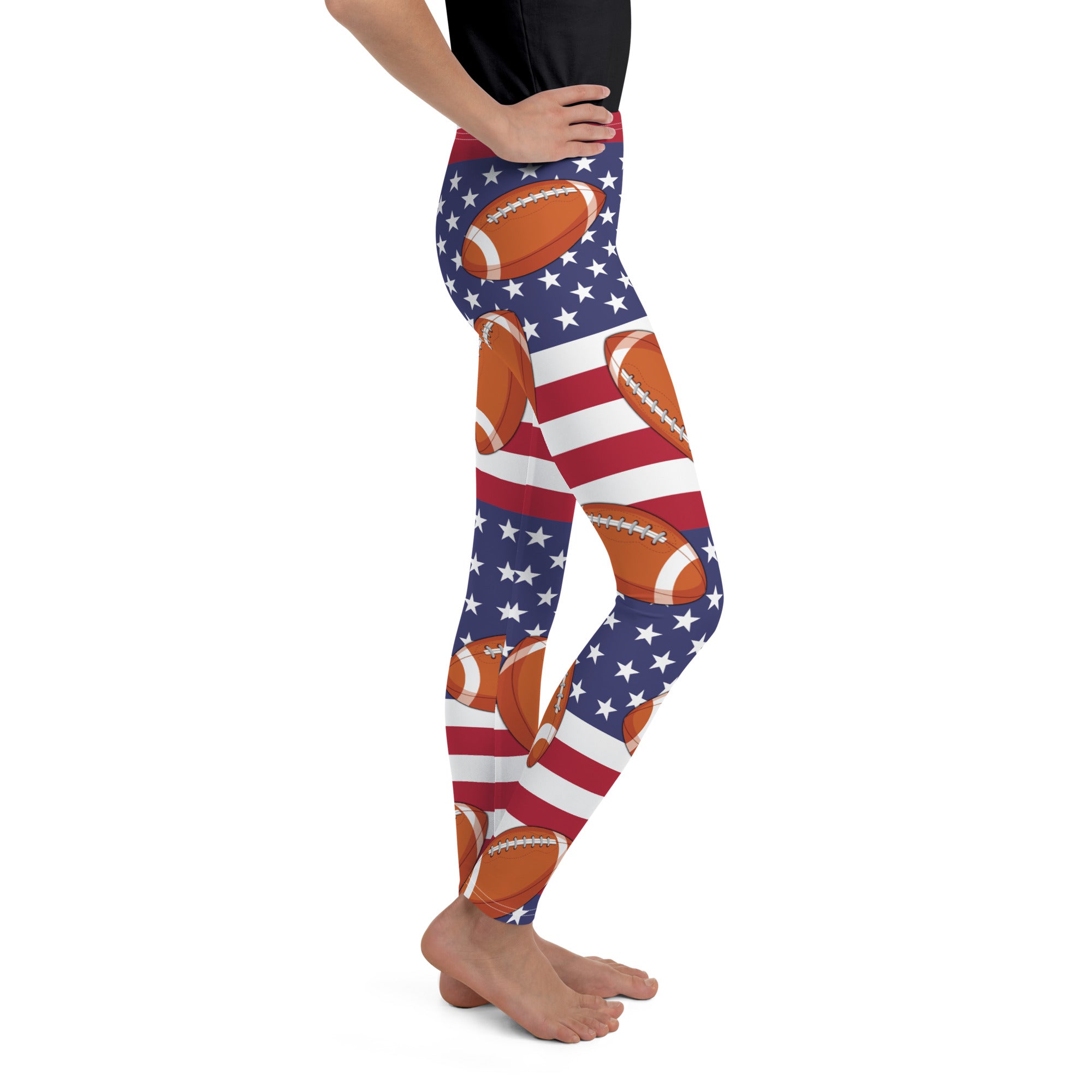 Love Football Youth Leggings