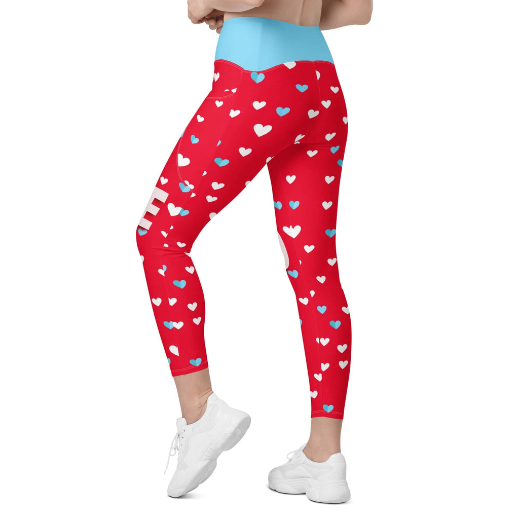 Love Pop Crossover Leggings With Pockets