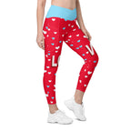 Love Pop Crossover Leggings With Pockets
