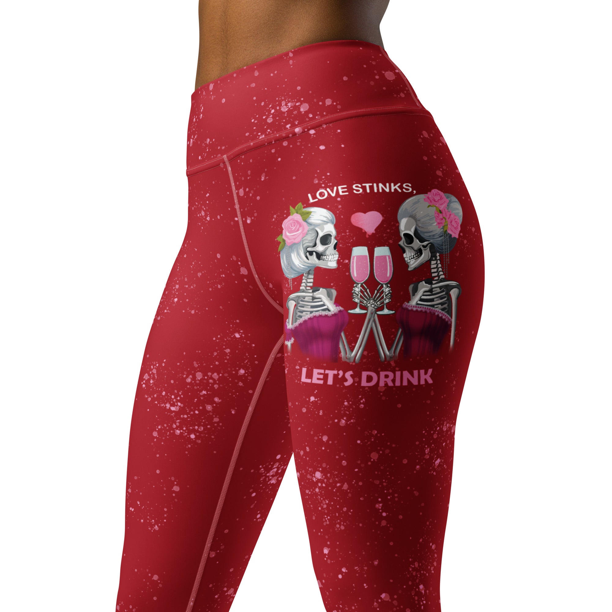 Love Stinks Let's Drink Yoga Leggings