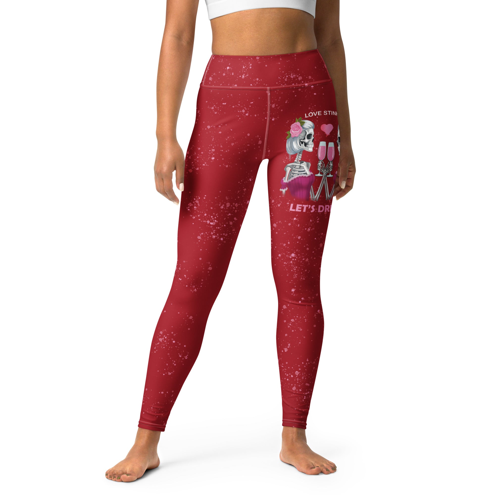 Love Stinks Let's Drink Yoga Leggings