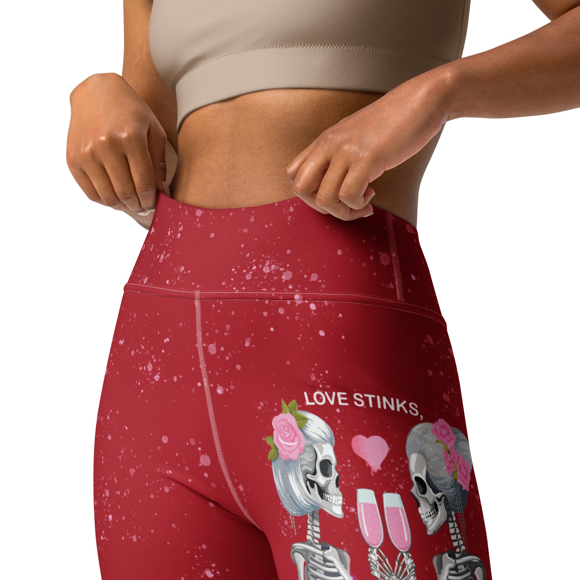 Love Stinks Let's Drink Yoga Leggings