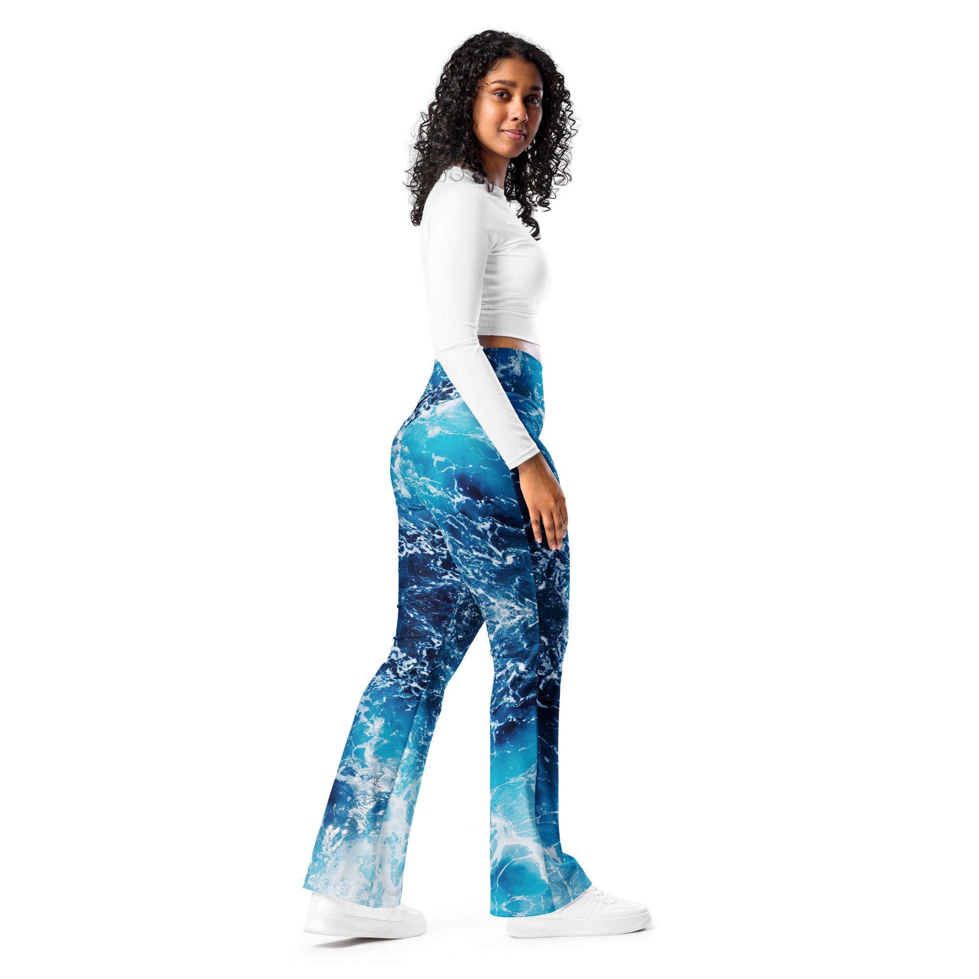 Lovely Ocean Flare Leggings