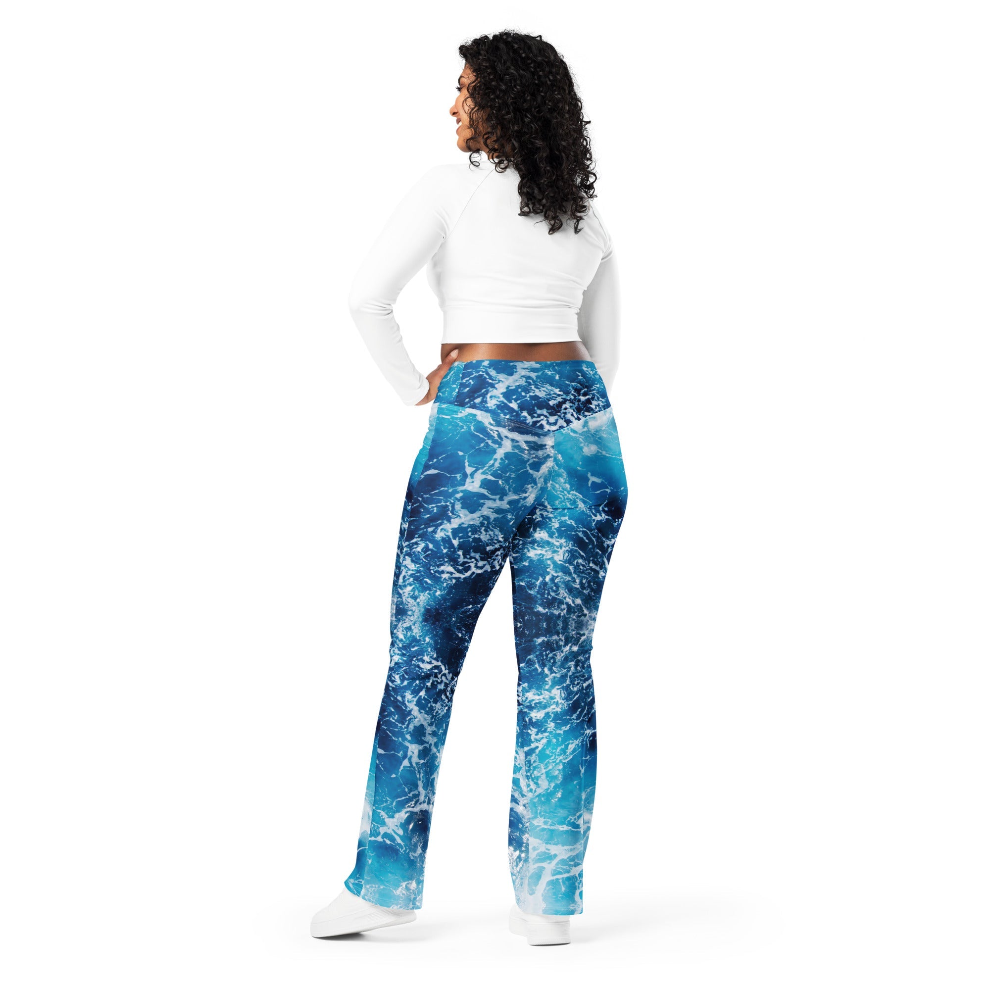 Lovely Ocean Flare Leggings