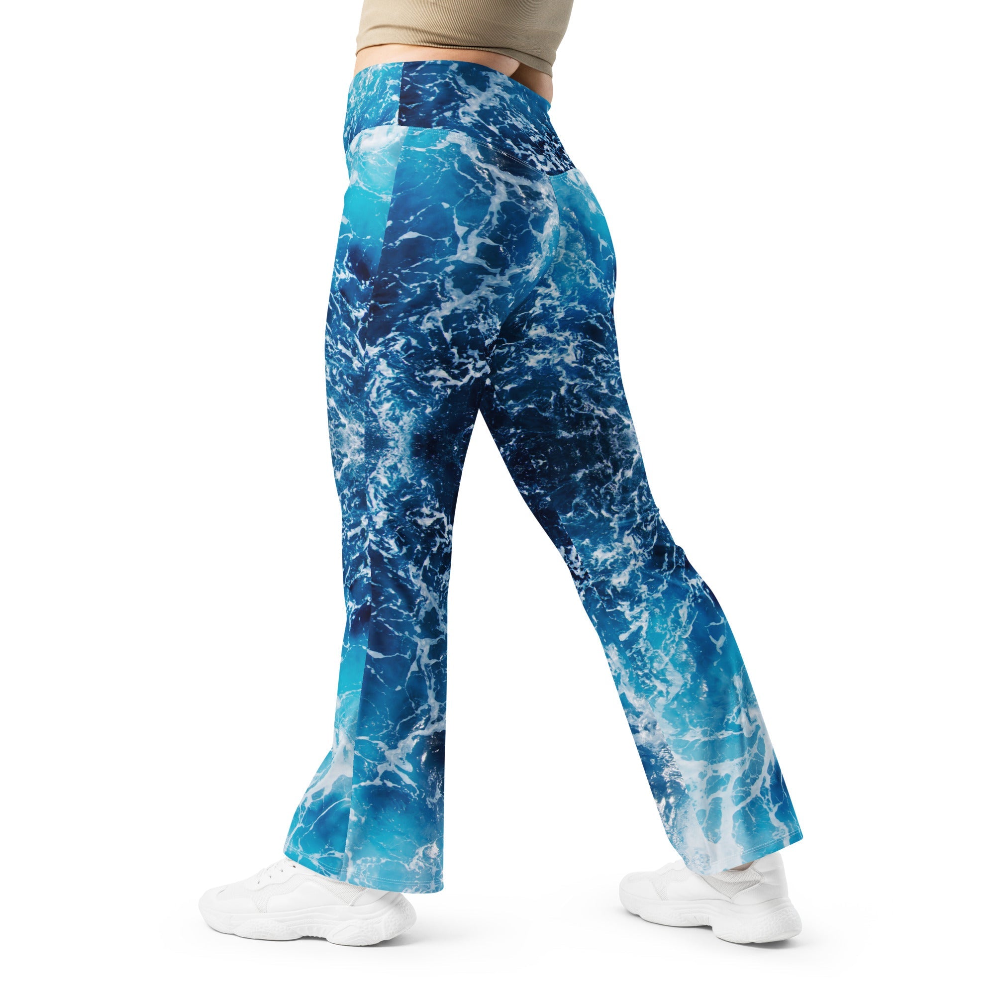Lovely Ocean Flare Leggings