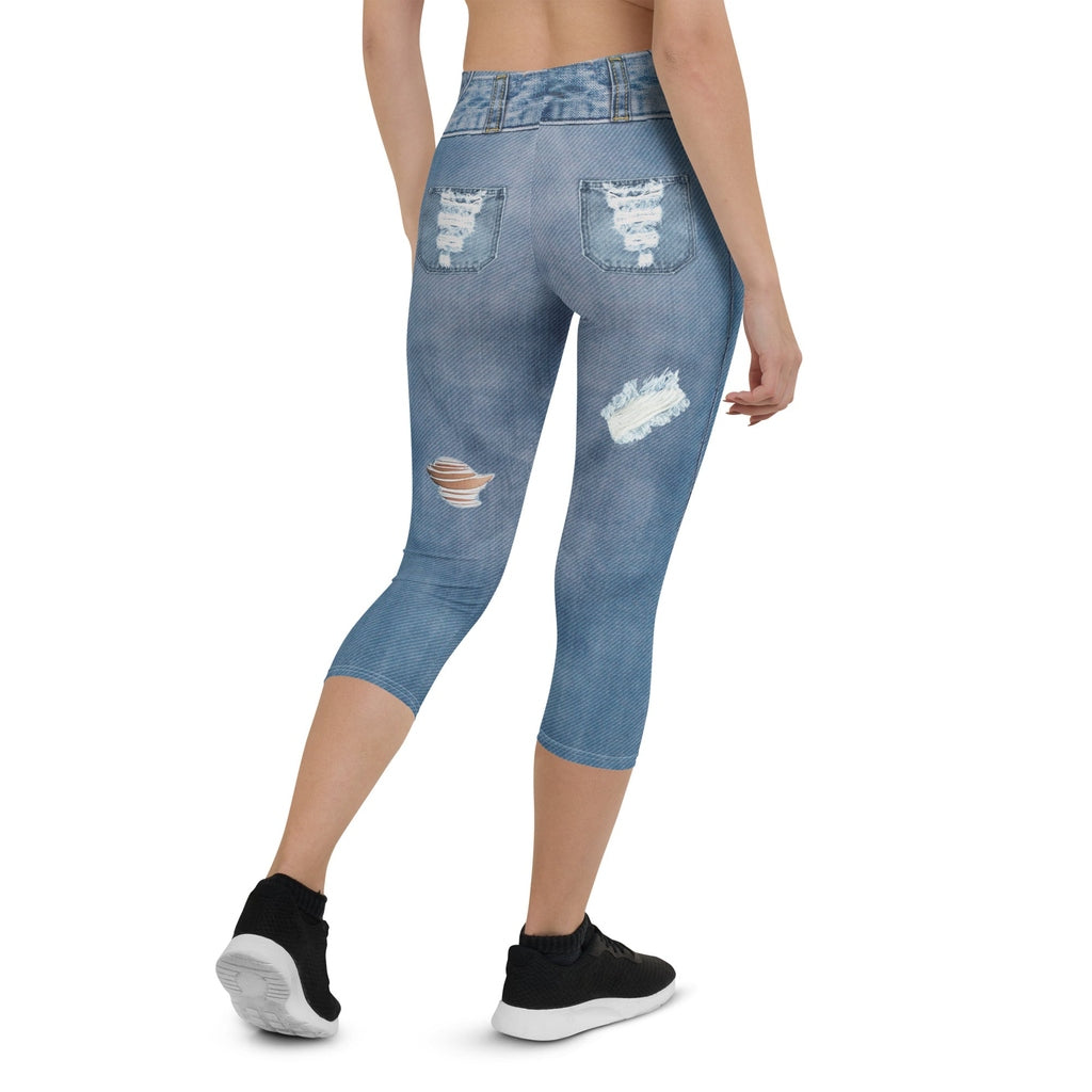 Low Rise Denim Capris