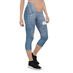 Low Rise Denim Capris