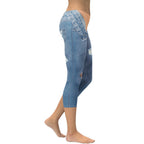 Low Rise Denim Capris