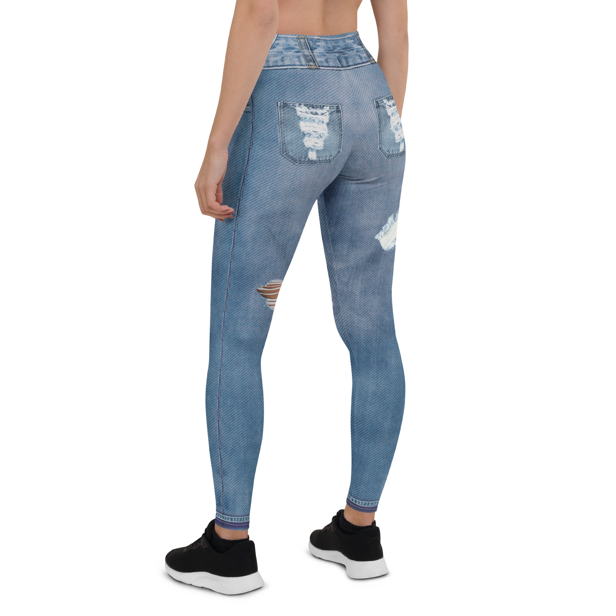 Low Rise Denim Leggings