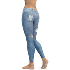 Low Rise Denim Leggings