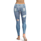 Low Rise Denim Leggings
