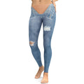 Low Rise Denim Leggings