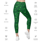 Lucky Shamrock Leggings With Pockets