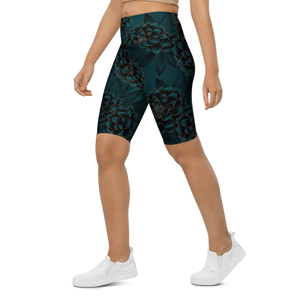 Luxe Floral Biker Shorts