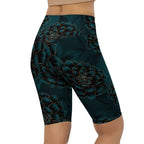 Luxe Floral Biker Shorts