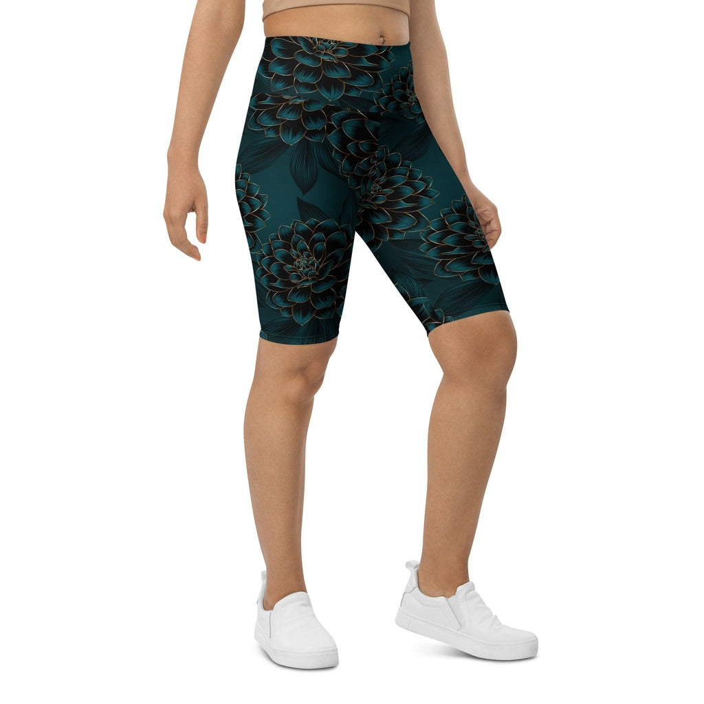 Luxe Floral Biker Shorts